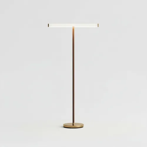 Minimalist LED Floor Lamp Bronze