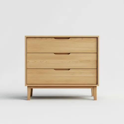 Široká komoda s dlouhými madly