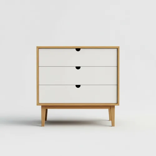 Široká komoda se zapuštěnými madly