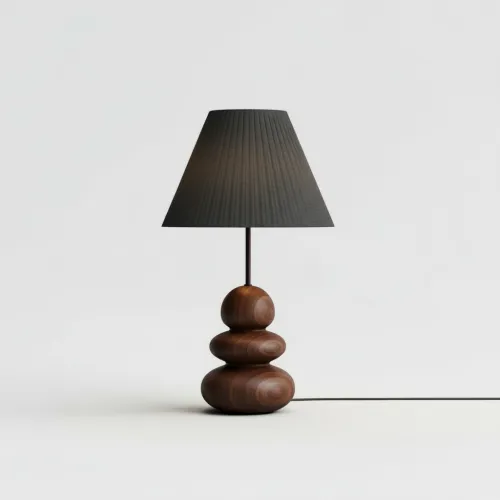 Stolní lampa Zen, dřevo