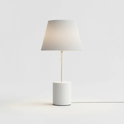 Stolní lampa s válcovitým podstavcem